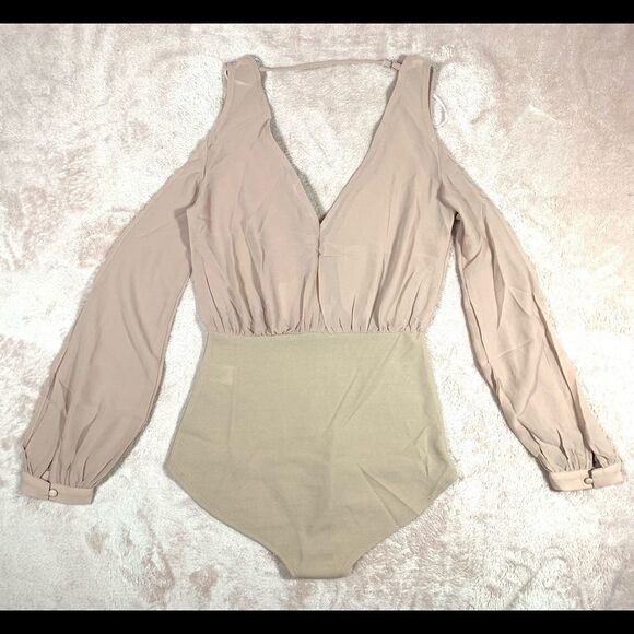 L’ATISTE by Amy Nude Sheer Keyhole Body Suit NWT - Picture 6 of 10